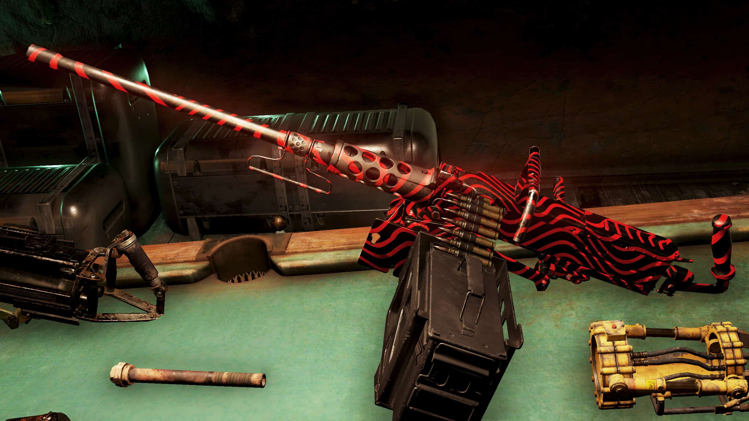 Red Stripes for .50 Cal Machine Gun Fallout 76 Mod download
