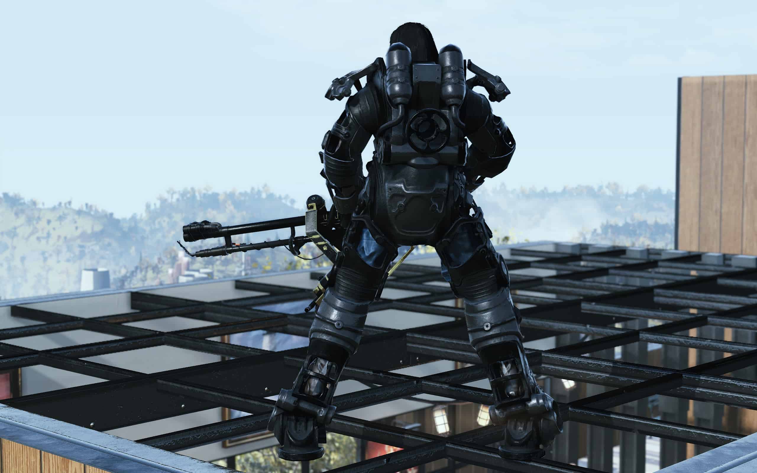 Dark PA Frame and Jetpack Fallout 76 Mod download