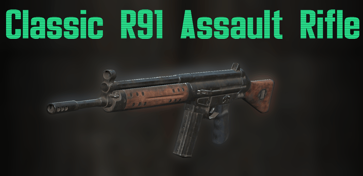 R91 Assault Rifle Fallout 76 Mod download