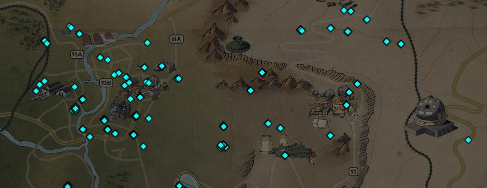 Where are the Beer Bottles located in Fallout 76 Map Fallout 76 Maps, Vaults, Vendors