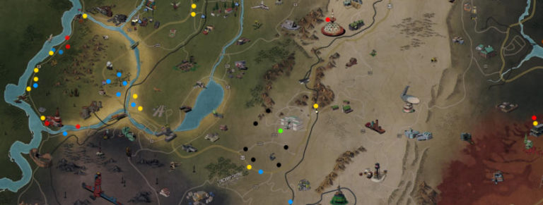 npc spawn map Fallout 76 Maps, Vaults, Vendors, Treasures and More
