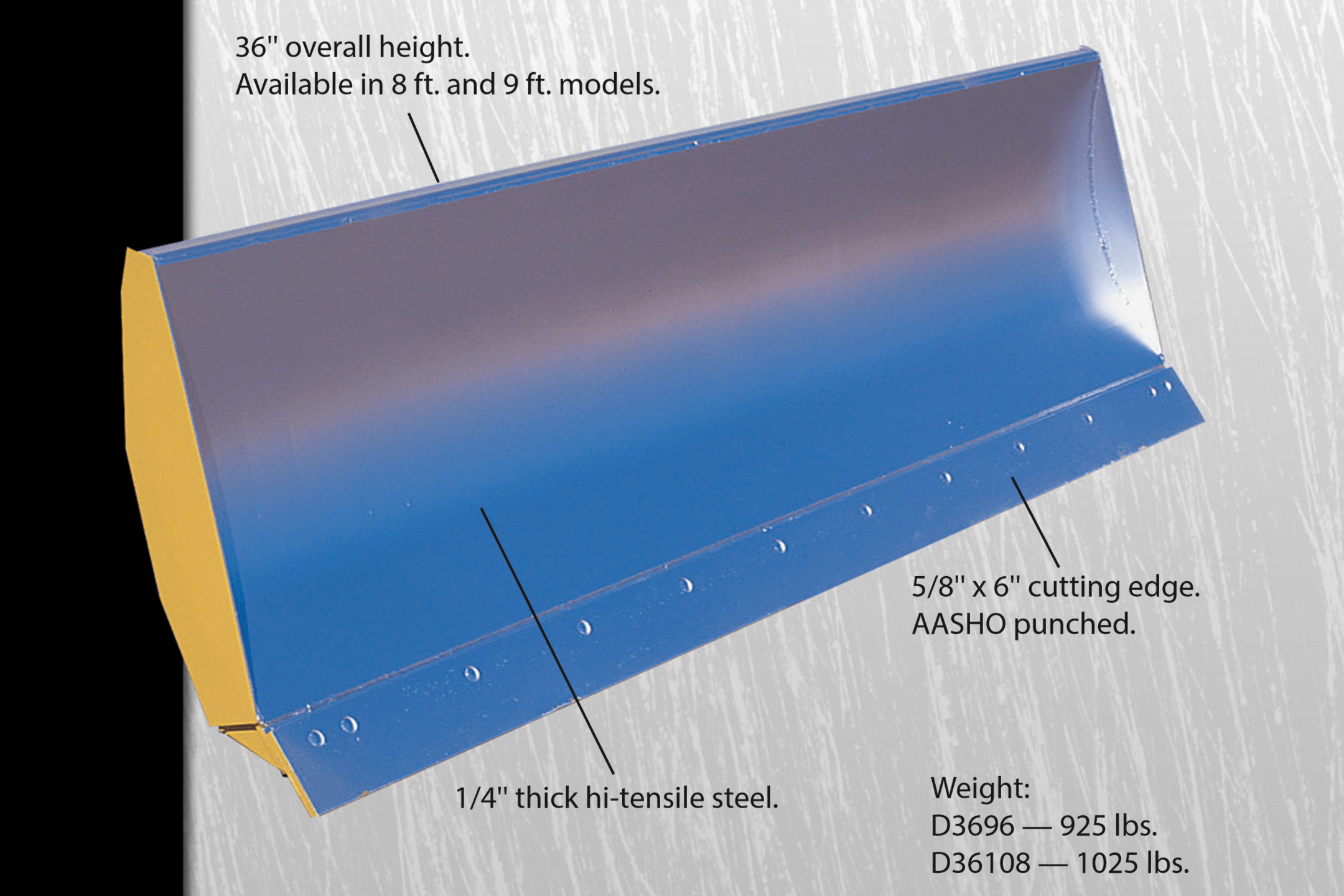 Dozer Blade Adaptable Fixed Angle Snow Plow Equipment Falls Plows