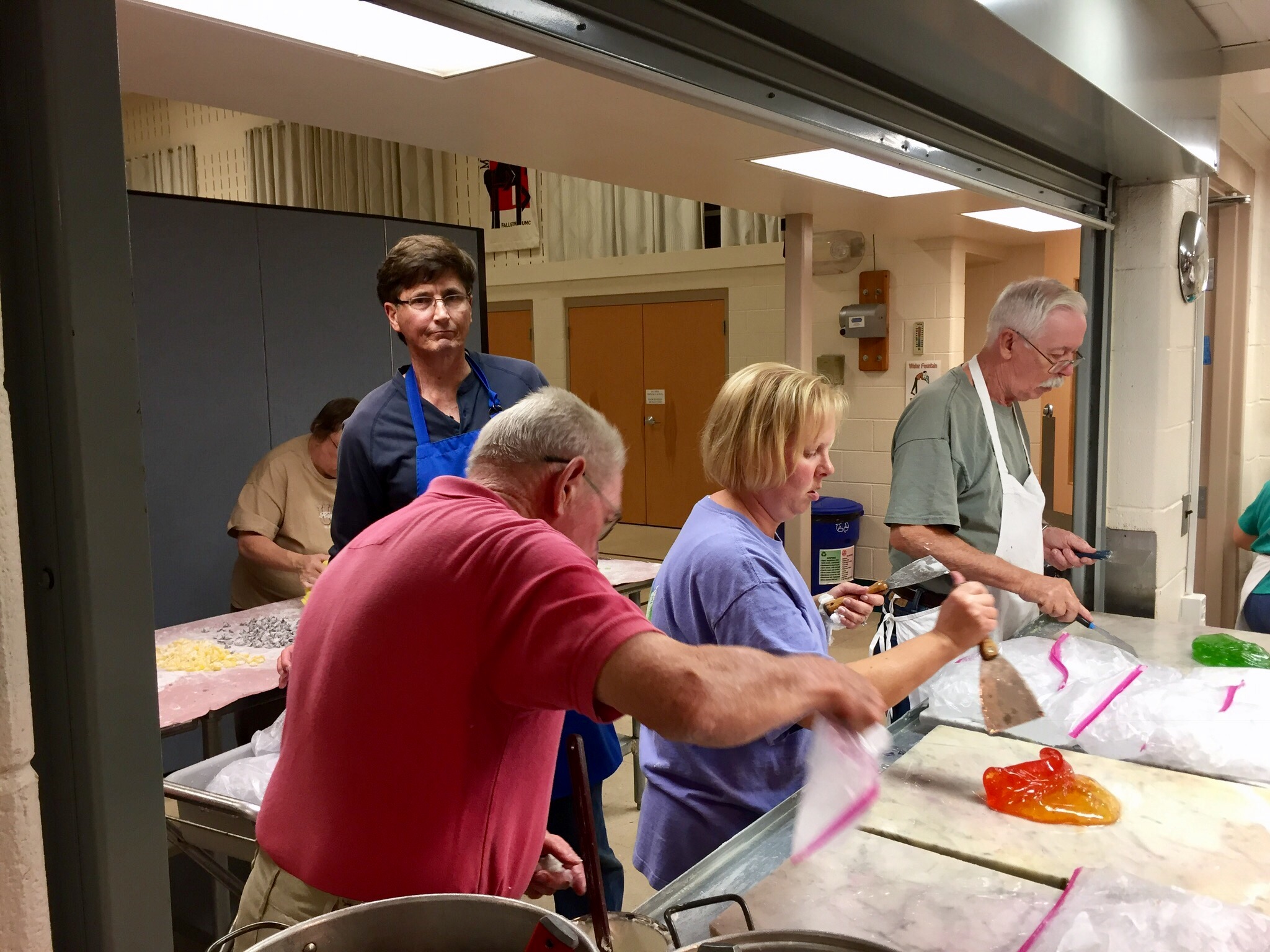 Fallston United Methodist Church Volunteer to Make Hard Candy