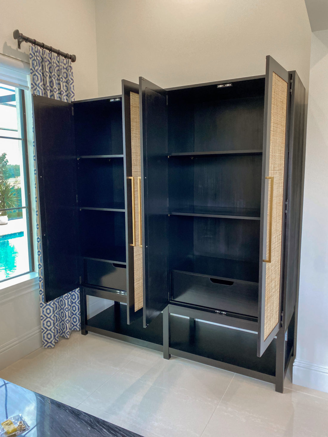 Armoire with Rattan bing Fama Creations