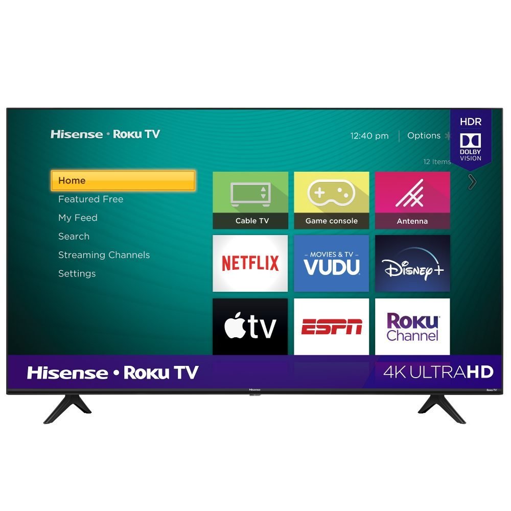 Hisense 58″ Class 4K UHD LED Roku Smart TV HDR 58R6E3 Just $278