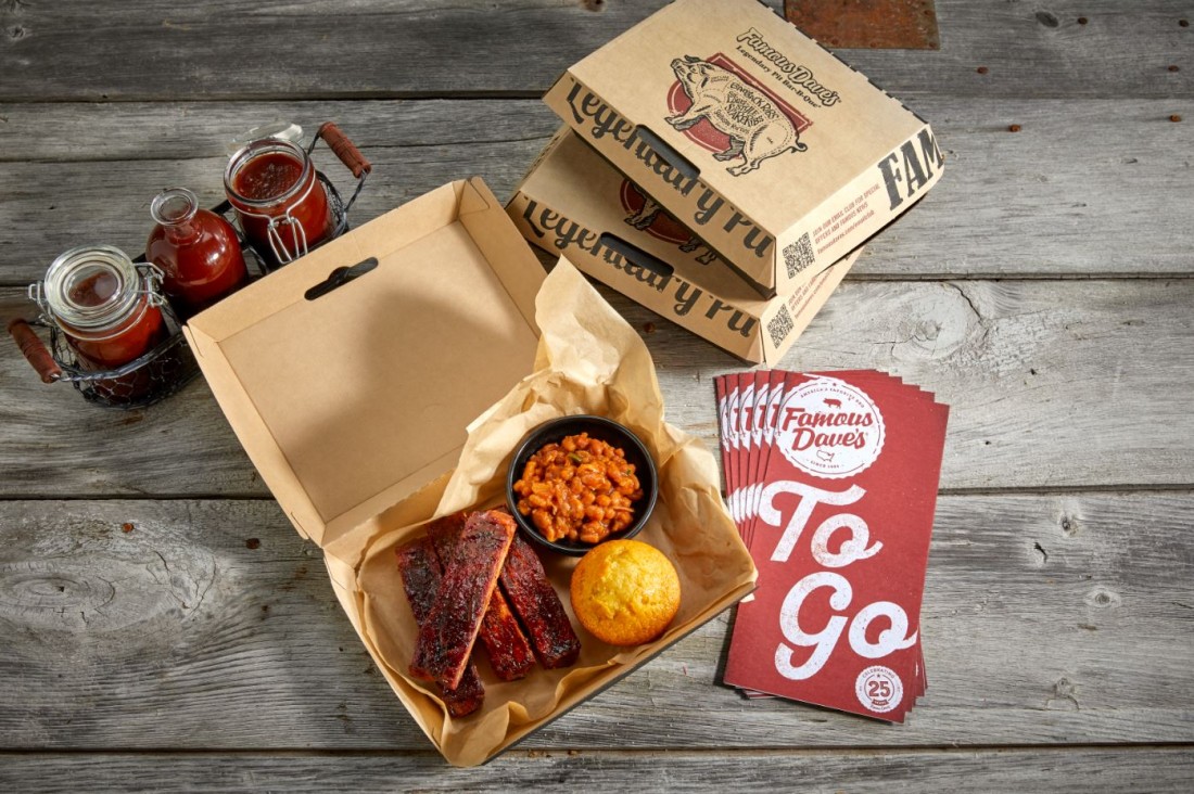 BBQ Boxed Meals Famous Dave's Restaurant Chicago