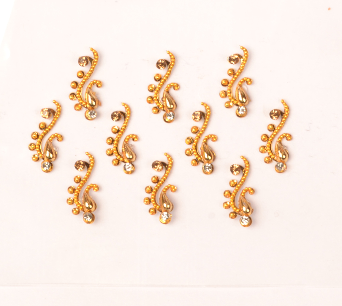 golden bindi jewelry wedding bindi body jewel Bindi Exporters