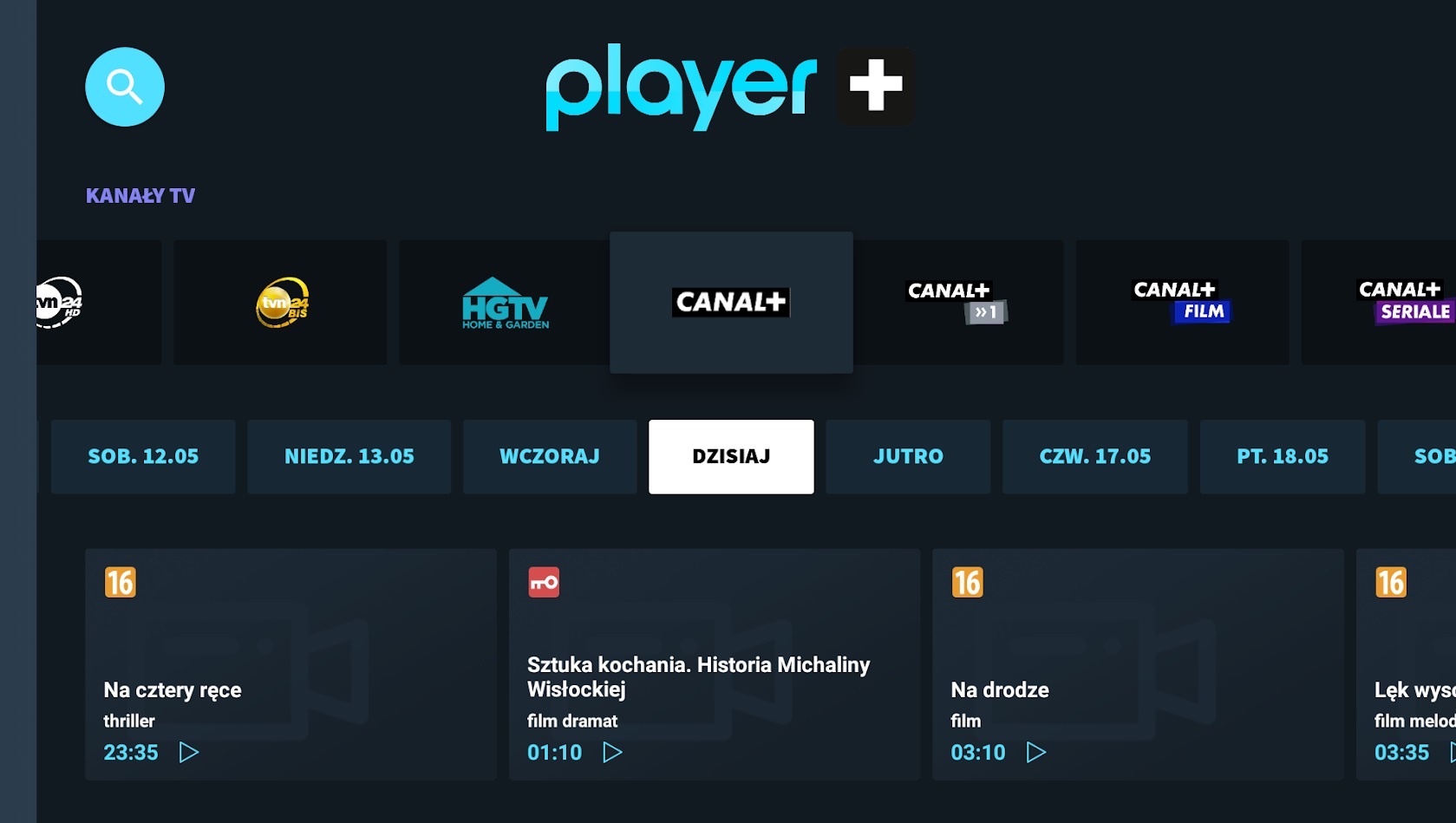 Player.pl (Player+) z aplikacją na Android TV!
