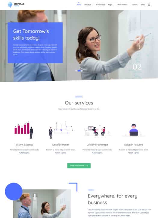 WP Deep Blue Fansee Themes