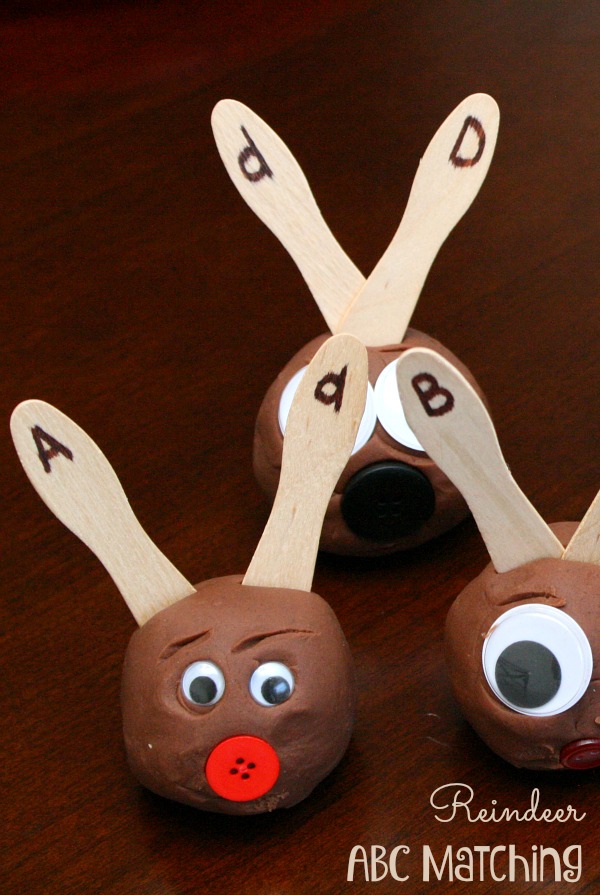 Reindeer ABC Matching Christmas Learning Activity Fantastic Fun