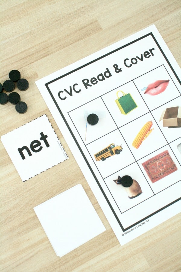 cvc reading game printable sight word practice beginning teach cvc