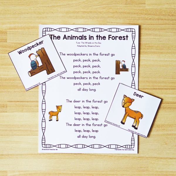 Forest Animals Preschool Circle Time Song Fantastic Fun & Learning