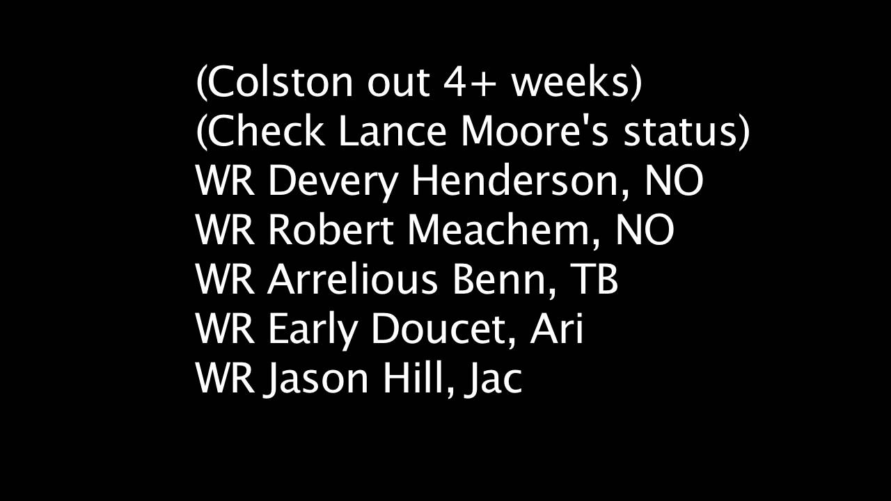 Fantasy Football Tips Week 2 (2011)