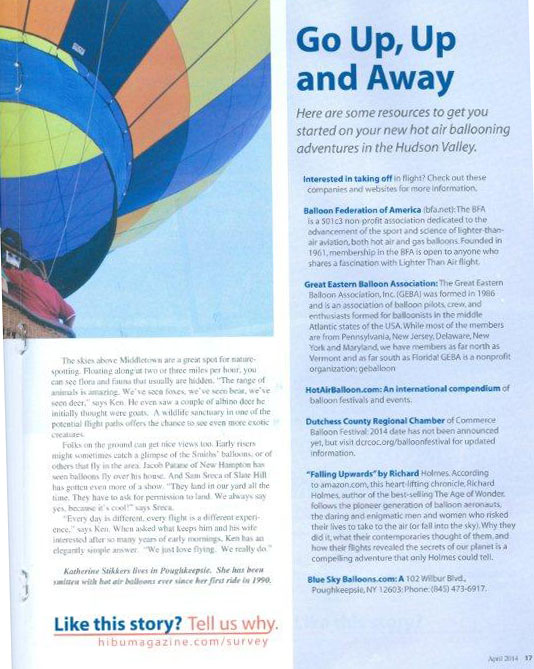 Hot Air Balloon Rides from Middletown New York NY Orange County Hudson Valley Flights