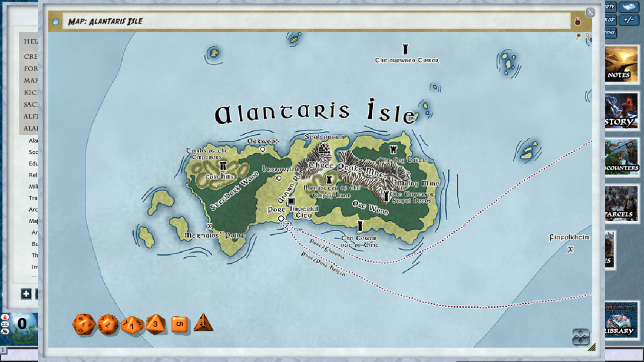 Hellfrost Atlas of the Frozen North for Fantasy Grounds