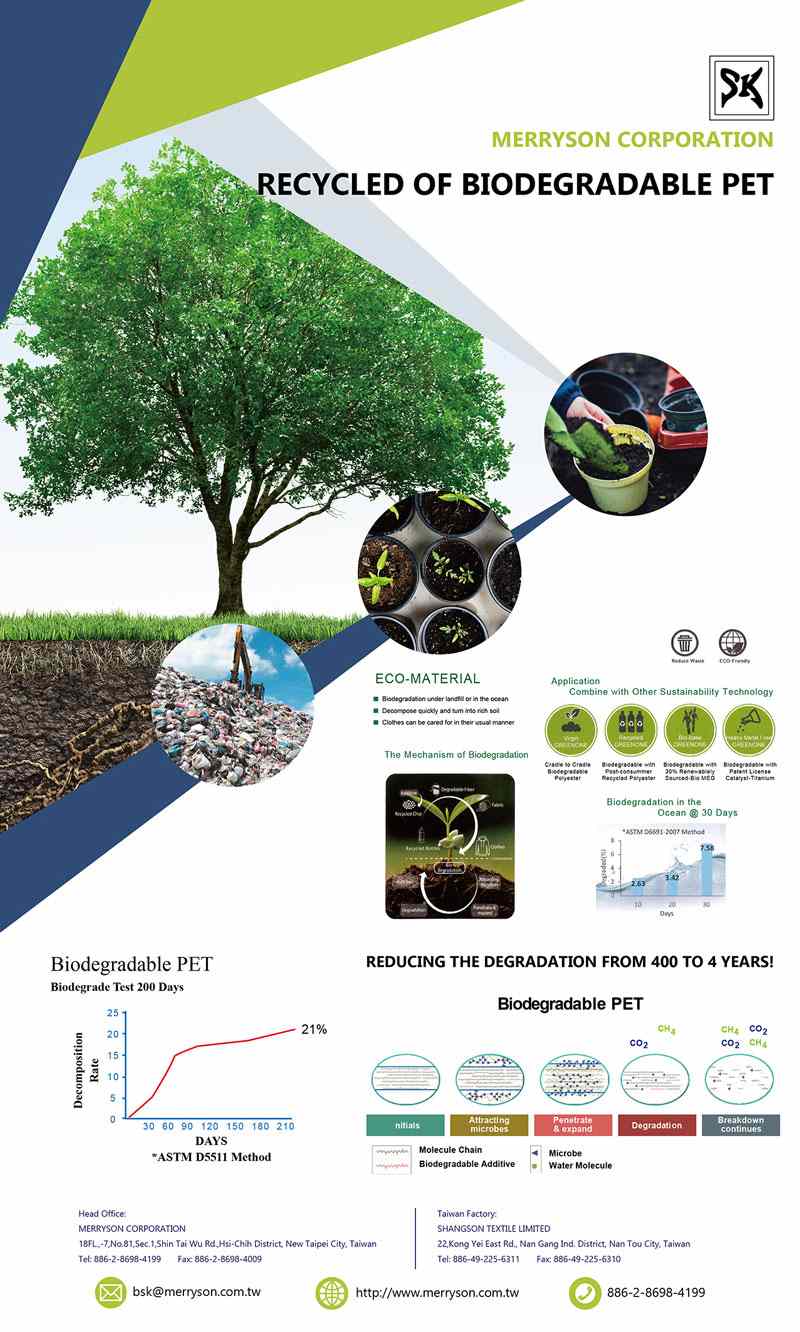 Biodegradable PET FANTASTIC ENTERPRISE CO.,LTD