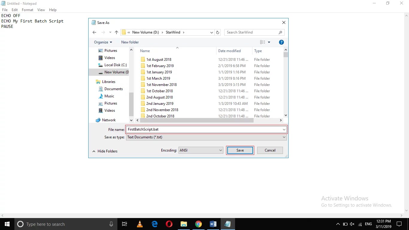 How to Write a Batch Script in Windows 10
