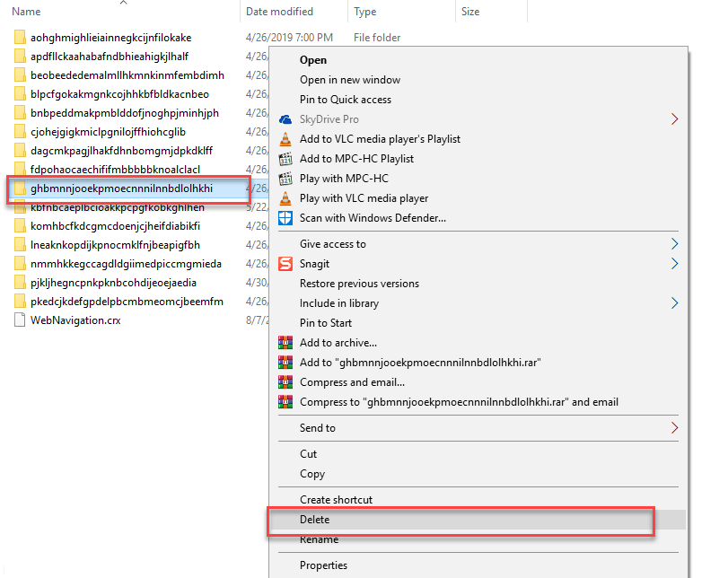 How to remove Chrome Extension installed by Enterprise Policy on Windows 10