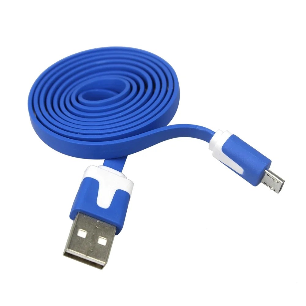 Flat Wire Micro USB Charging Data Cable COM43, R17 Faranux Electronics