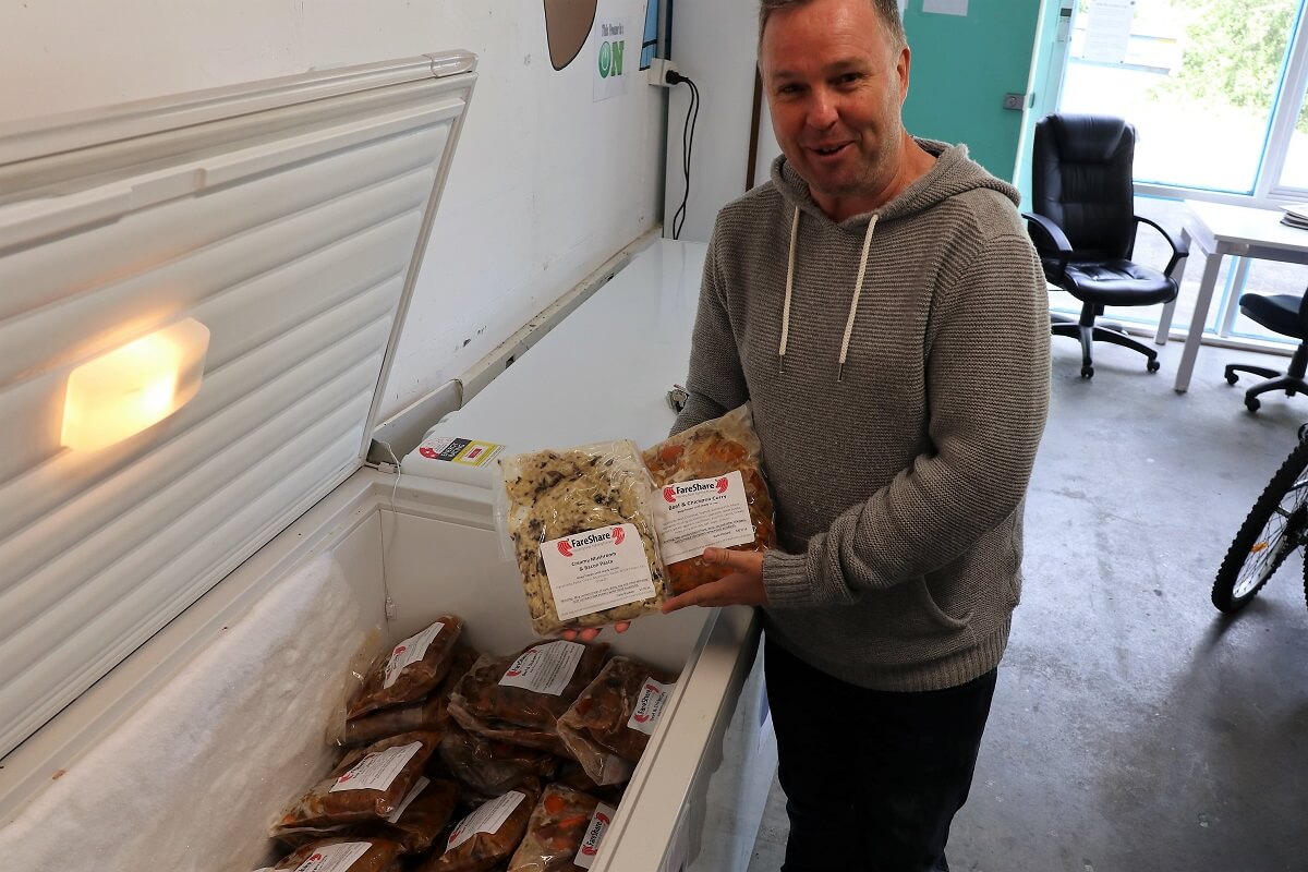 A hot shower and a FareShare meal ease the burden of homelessness