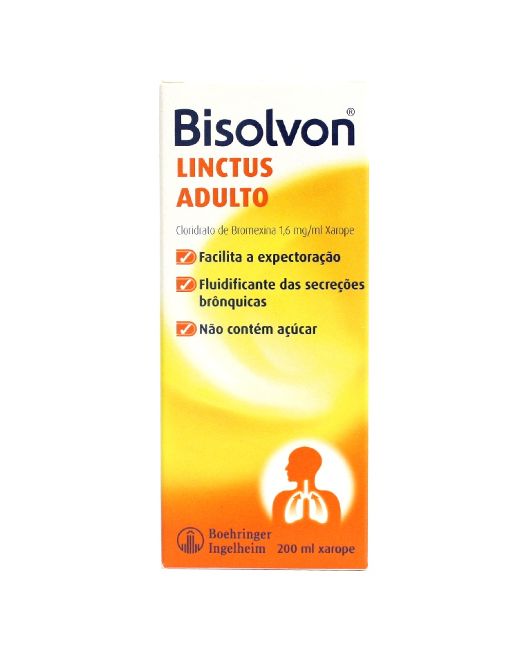 Bisolvon Linctus Adulto 1,6 mg/ml Xarope 200 ml expectoração produtiva