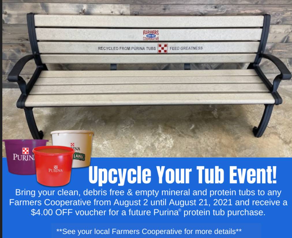 Recycle Cattle Tubs at Farmers Coop Farmer's Coop