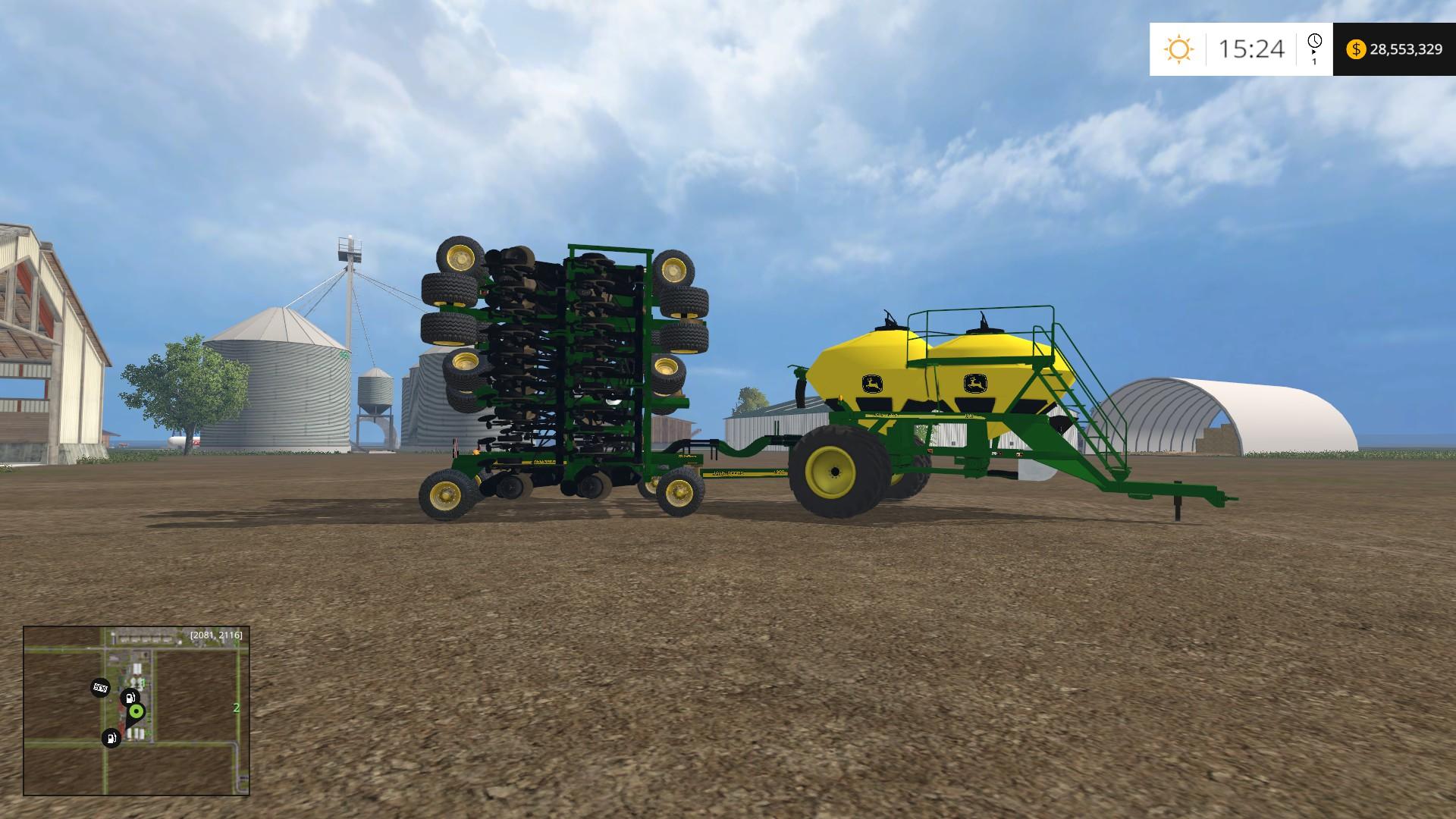 JD AIR SEEDER FS 15 V5 MOD Farming simulator 19 / 17 / 15 Mod