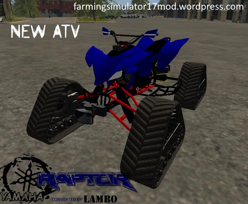 FS17 RAPTOR ATV MOD V1.0.1 FS 17 Vehicles Mod Download
