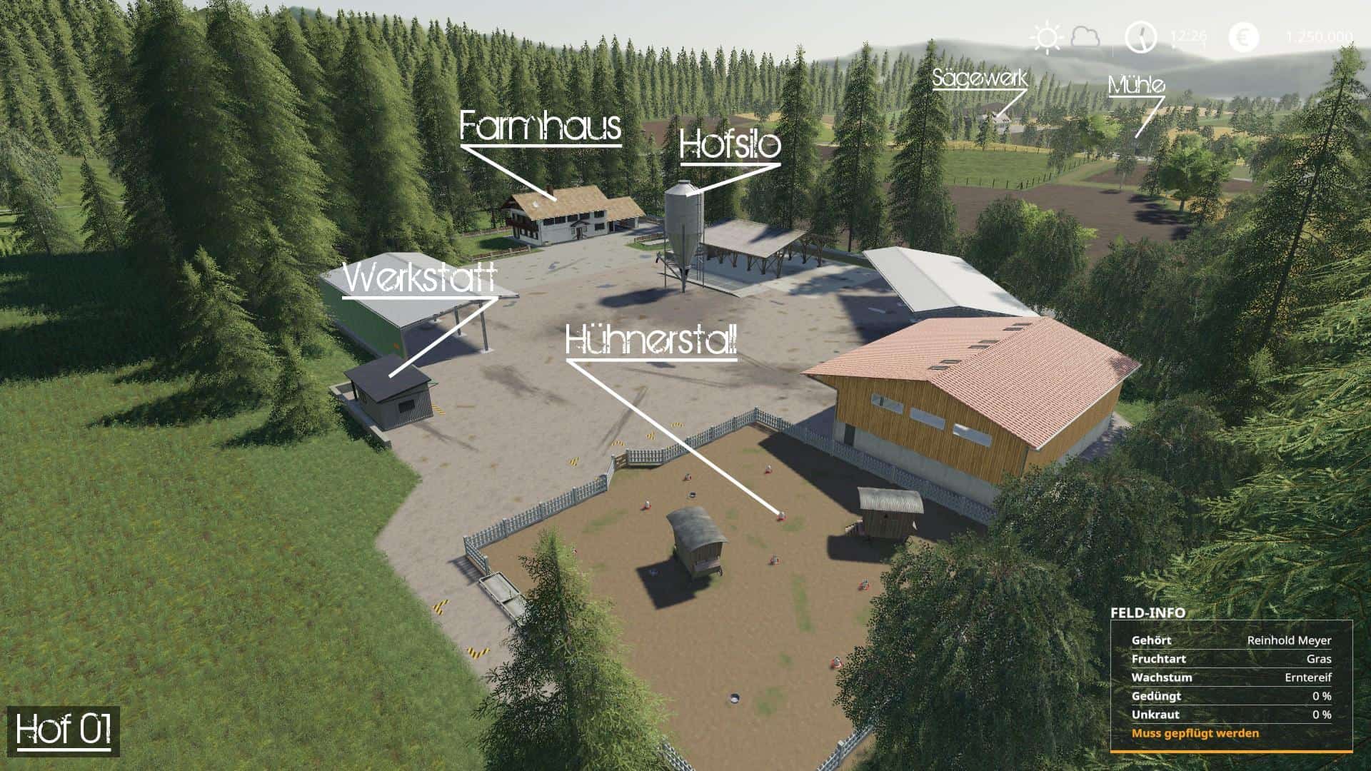 FS19 Schwatzingen Map v1.0 Farming simulator 19 / 17 / 15 Mod
