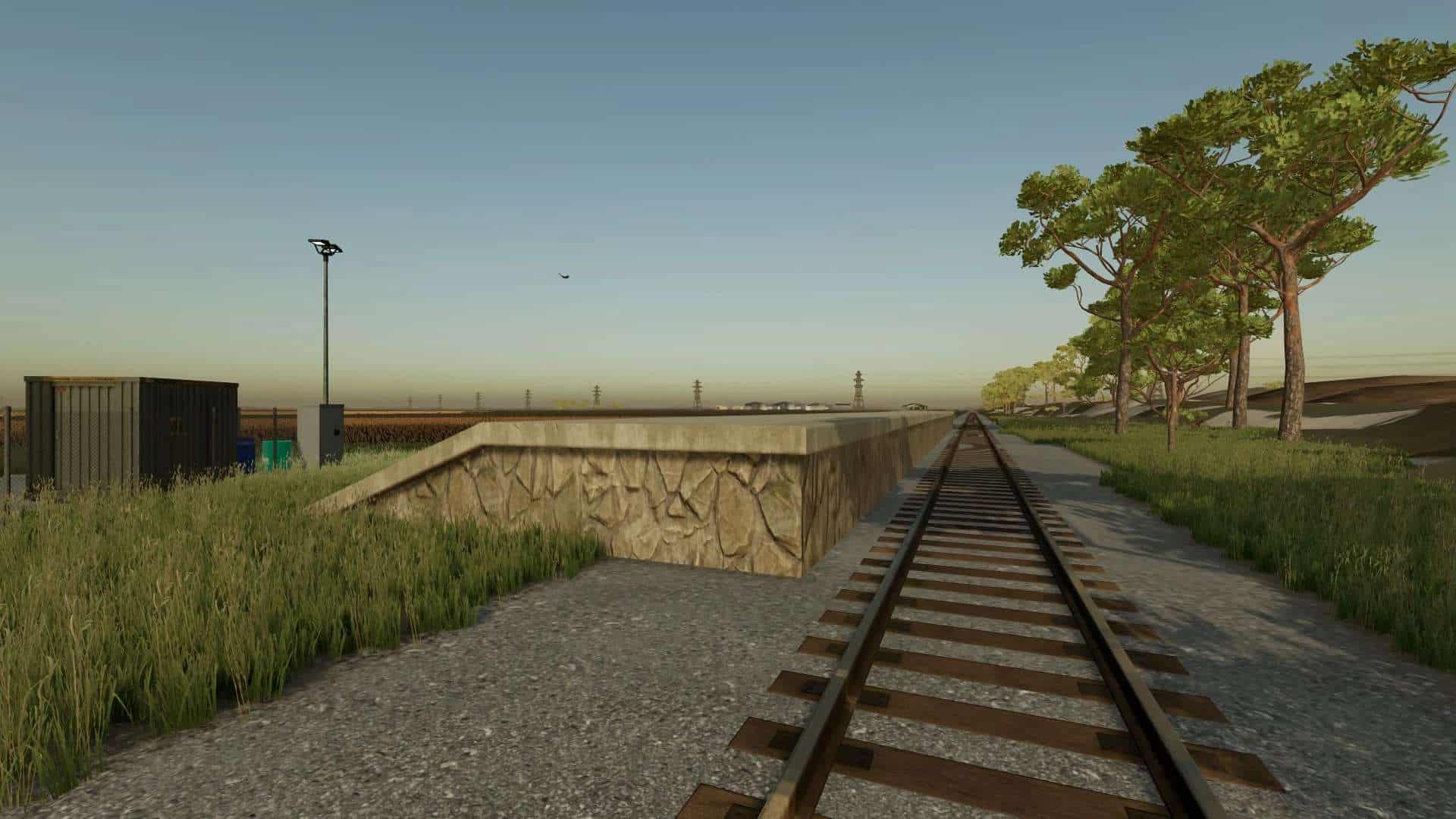 FS22 Railside Vehicle Loading Ramp v1.0 FS 22 Objects Mod Download