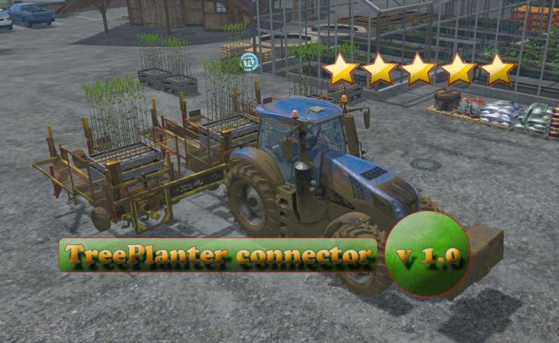 TREEPLANTER CONNECTOR V1.0 • Farming simulator 19, 17, 22 mods FS19