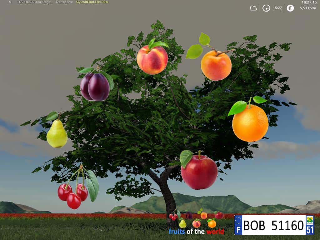 Fruits Trees v1.0.0.0 FS19 Farming Simulator 19 Mod FS19 mod