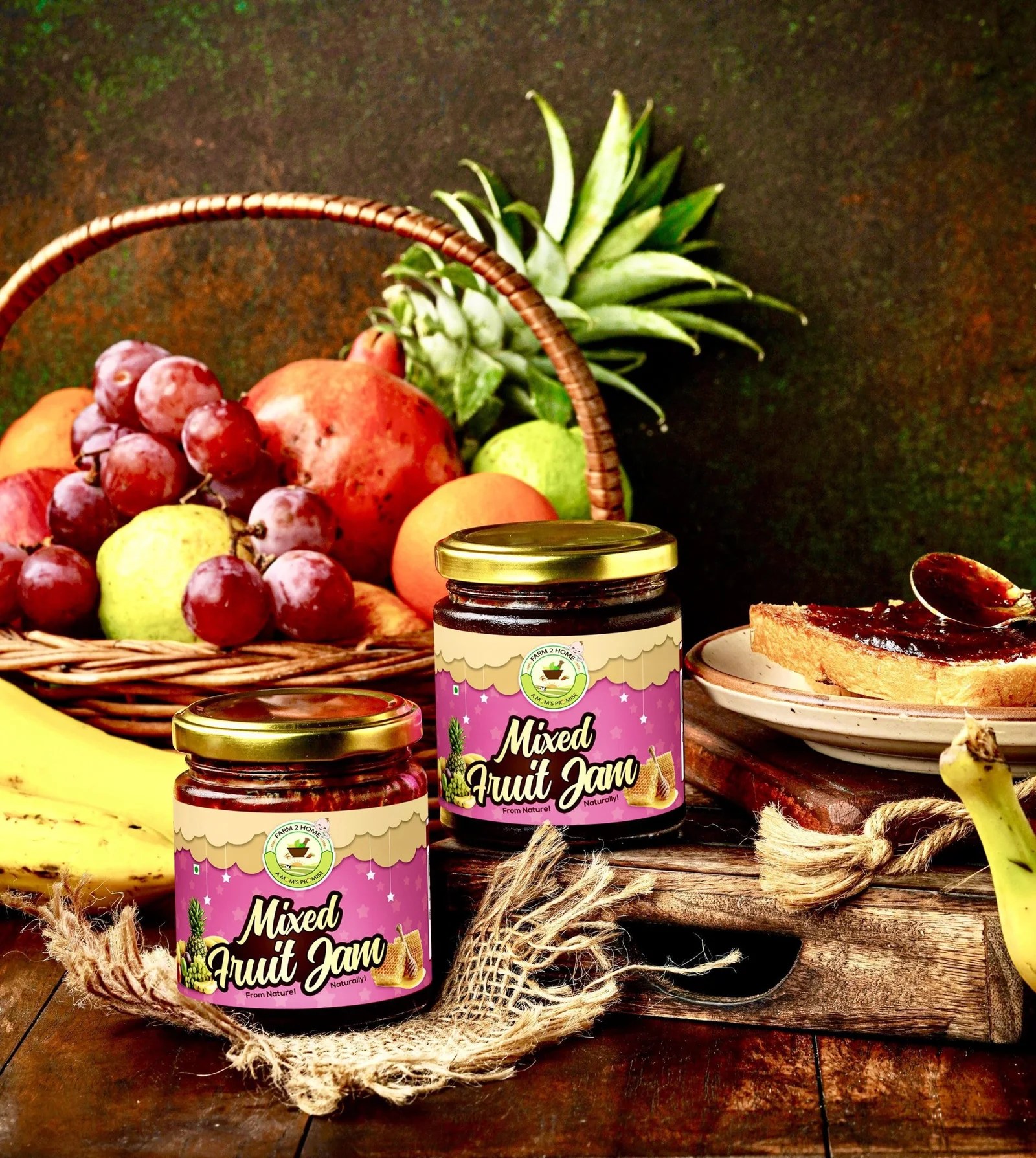 MIXED FRUIT JAM (200g) Farm 2 Home