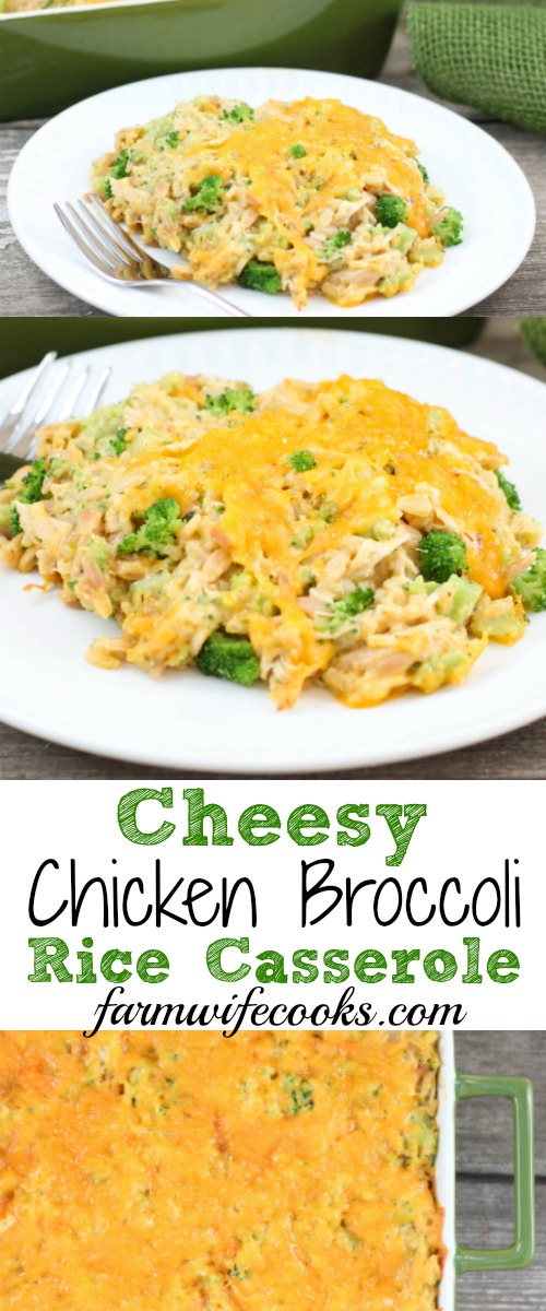 Cheesy Chicken Broccoli Rice Casserole The Farmwife Cooks