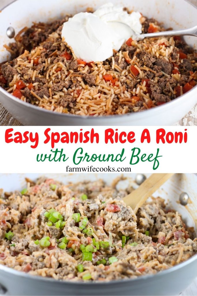 Easy Spanich Rice A Roni With Ground Beef The Farmwife Cooks