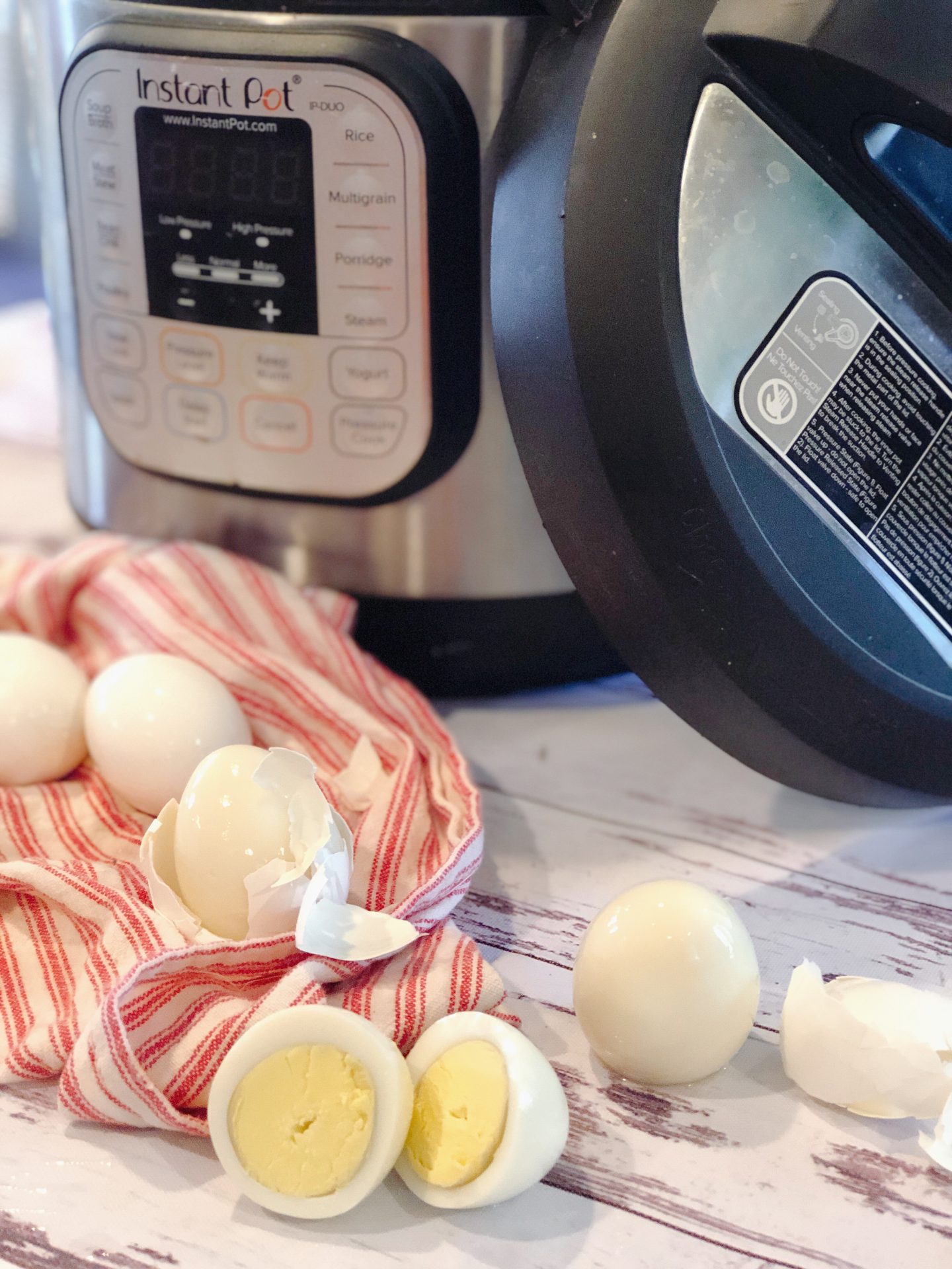 Instant Pot Easy Peel Hard Boiled Eggs - The Farmwife Feeds