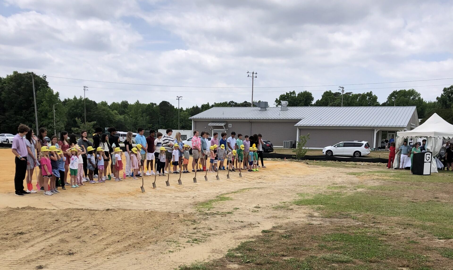Groundbreaking for the New High School Building at Greenfield School