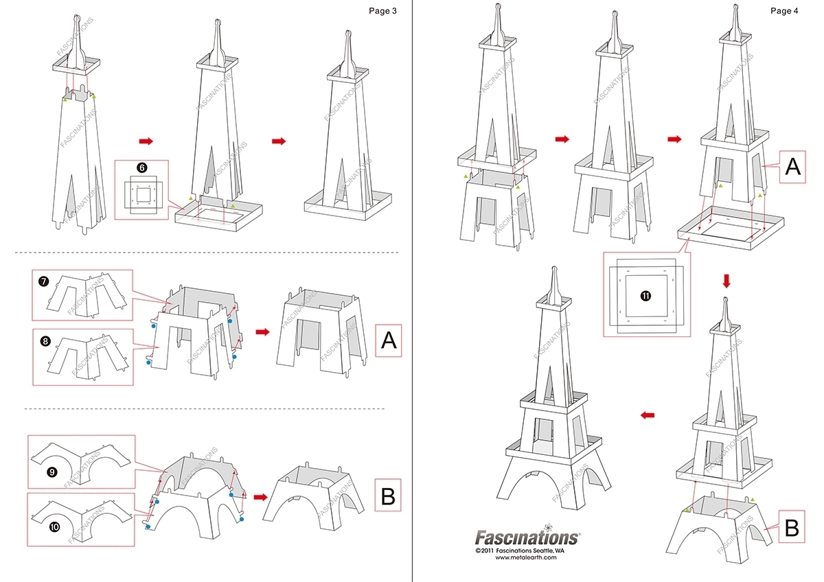 Fascinations:: Eiffel Tower 3D Metal Model Kit