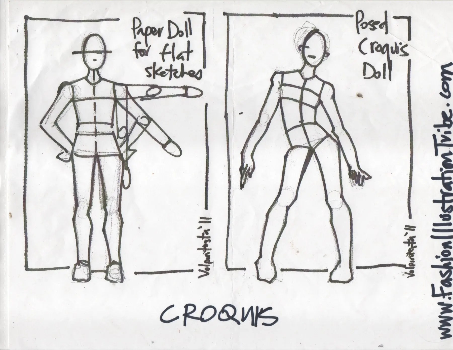 Croquis Sketches Fashion