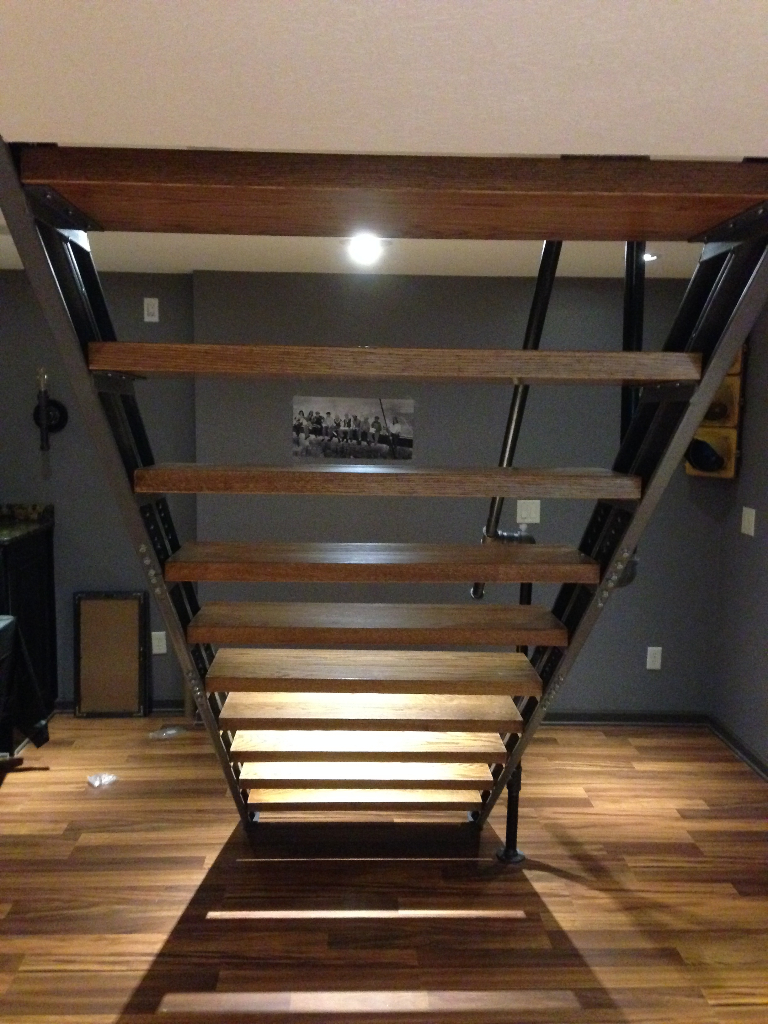 Indoor Stairs Stair Kits for Basement, Attic, Deck, Loft, Storage and