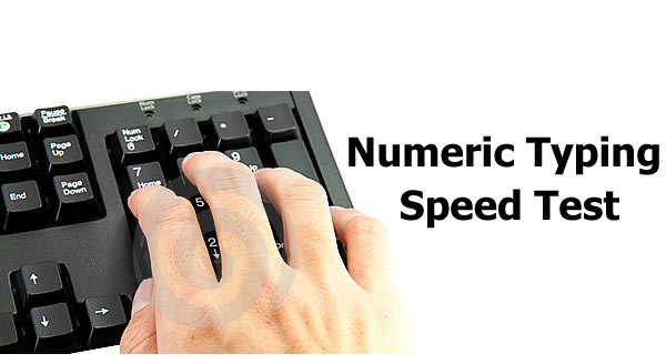 Numeric Typing Speed ️ Numeric Typing Tutor ️ Online Numeric Typing Test