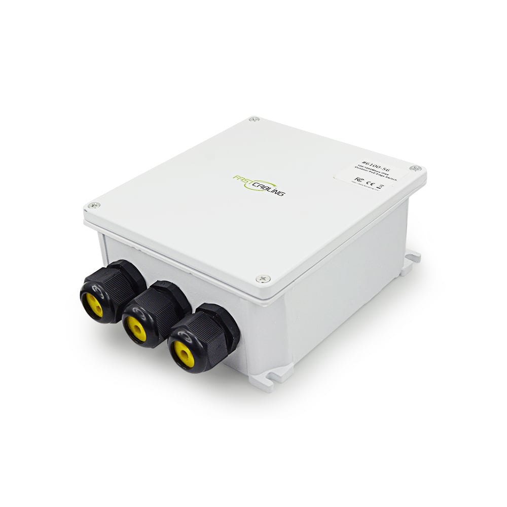 Outdoor Waterproof PoE Pass Through Switch FASTCABLING