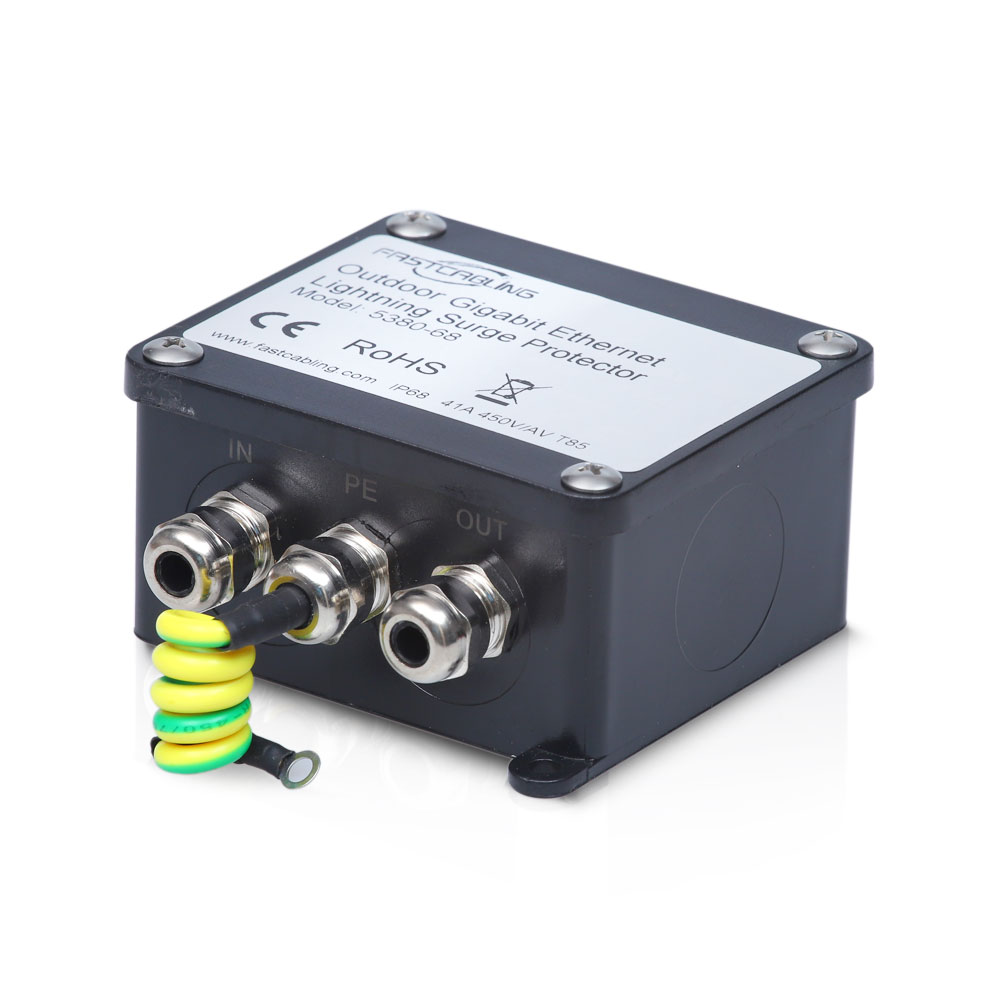 Waterproof Outdoor PoE Surge Protector FASTCABLING