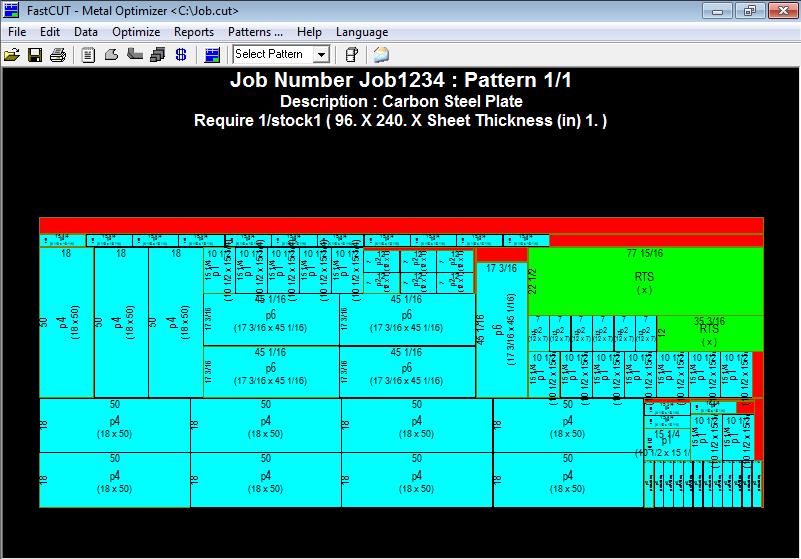FastCUT Optimizer Rectangular, Linear, CTL FastCAM
