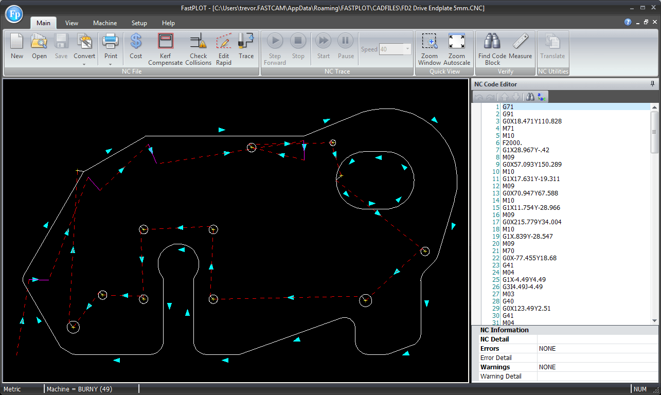 FastCAM Software CNC CAD CAM Plate Shape Nesting