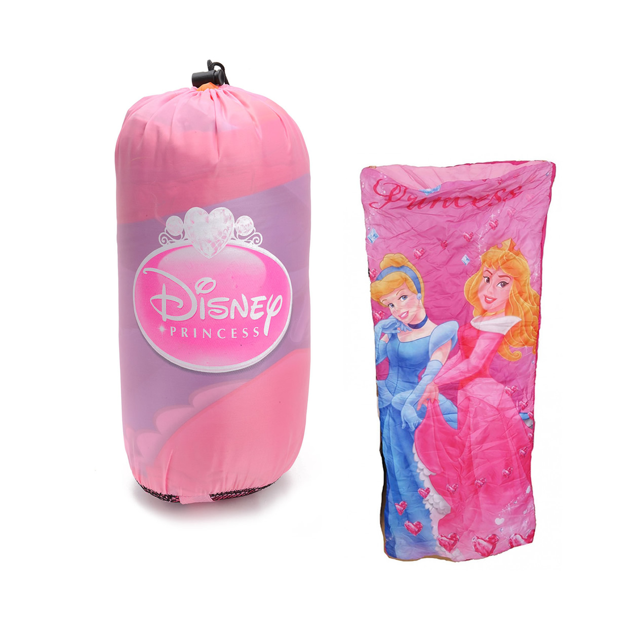 DISNEY PRINCESS POLYESTER SLEEPING BAG SLEEP SACK DRAWSTRING KIDS