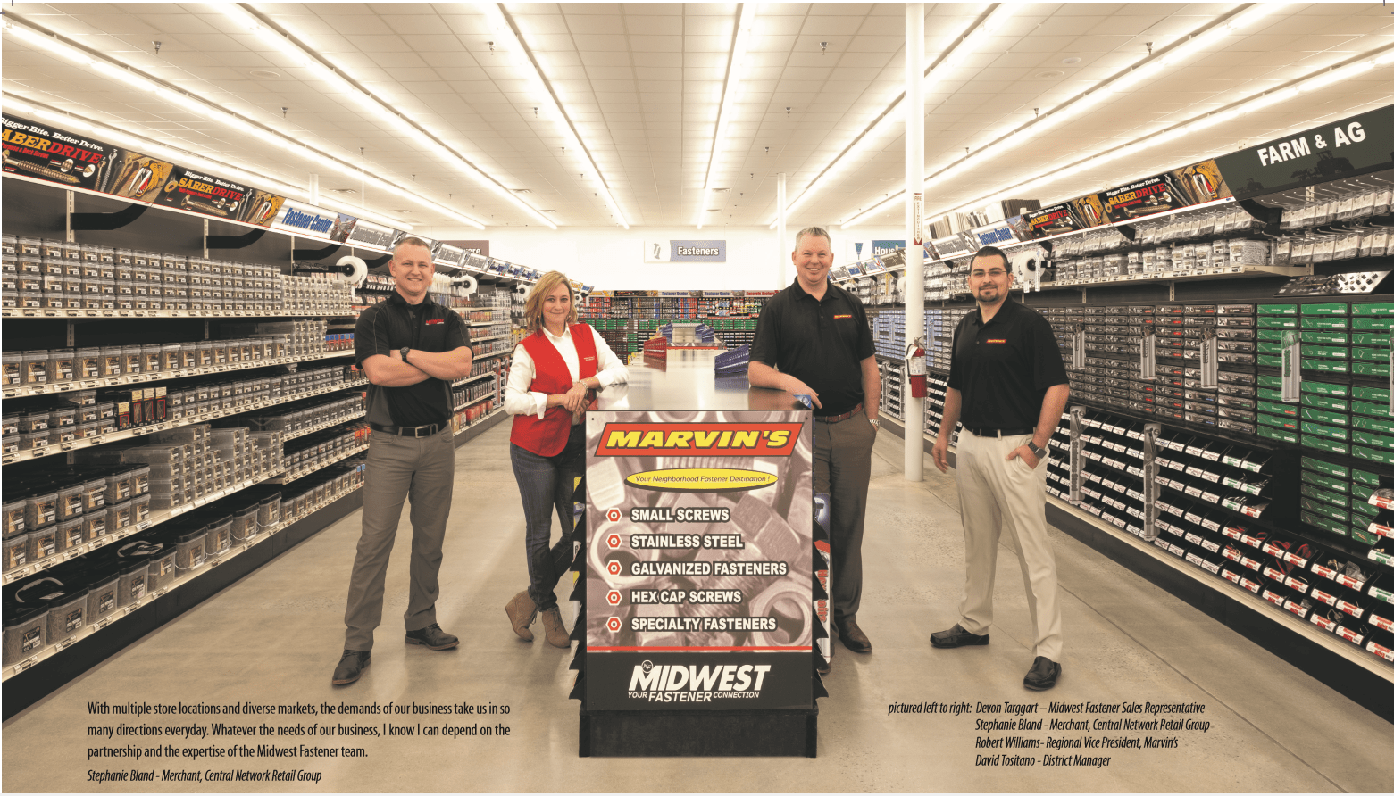 Testimonials Fastener Supplier & Construction Fasteners