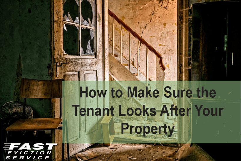 How to Make Sure the Tenant Looks After Your Property Fast Evict