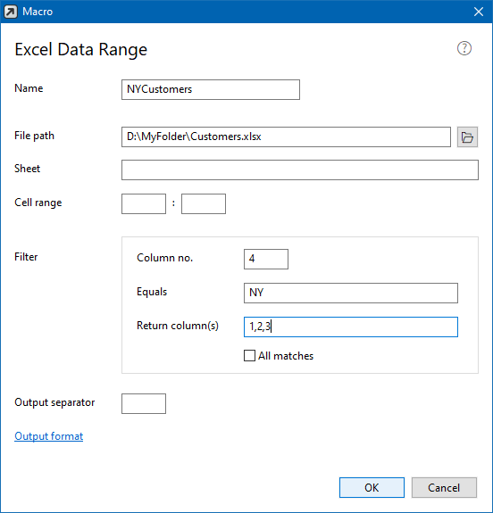 Excel Data Range