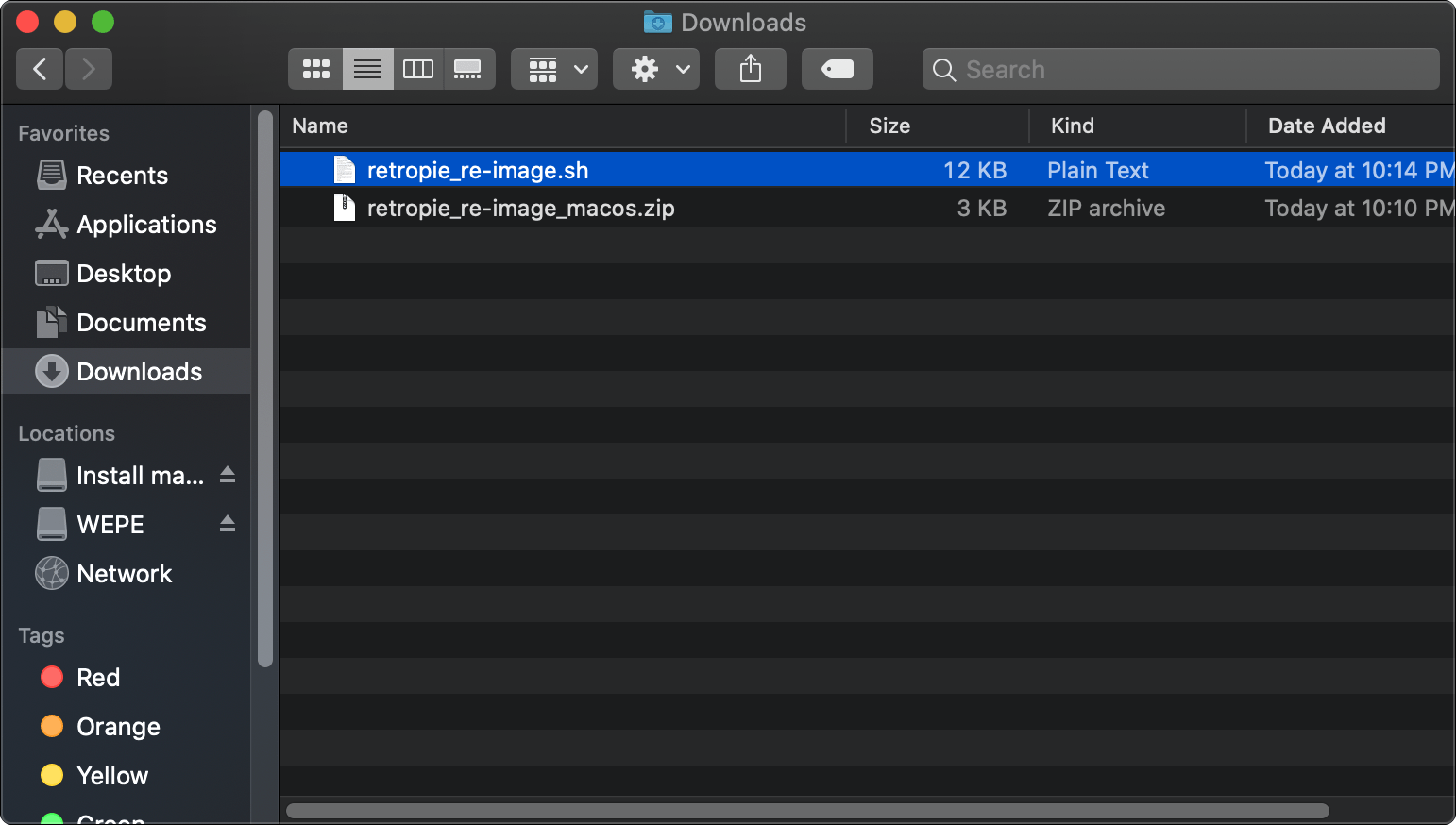how to run a .sh file in macOS Fastoe